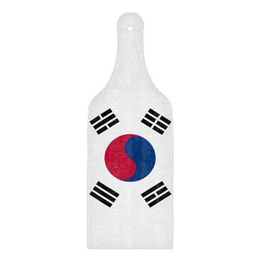 Pagaie de planche à découper en verre avec drapeau (Devant)