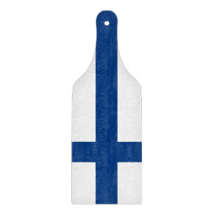 Pagaie de planche à découper en verre avec drapeau