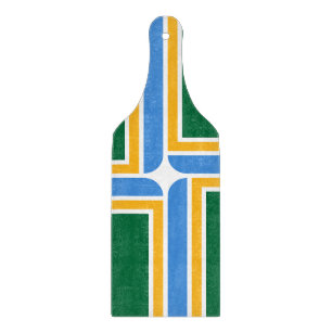 Pagaie de planche à découper en verre avec le drap