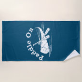 Pagaie En Perte De Design - Serviette De Plage (Devant)