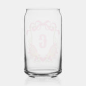 Pagaie rose et vert Pickleball Monogram Crest (Verso)