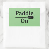 Pagaie Sur Conception - Stickers Rectangle (Sac)