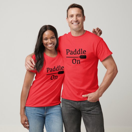 Pagaie Sur Conception - T-Shirt Noir De Base (Unisexe)