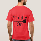 Pagaie Sur Conception - T-Shirt Noir De Base (Dos)
