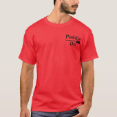 Pagaie Sur Conception - T-Shirt Noir De Base (Devant)