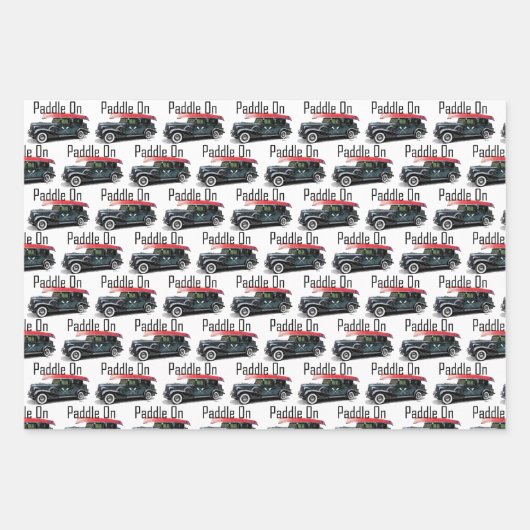 Pagaie Sur Voiture Classique Conception - Papier E (Devant)