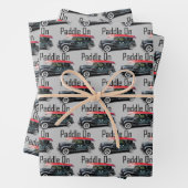 Pagaie Sur Voiture Classique Conception - Papier E (En situation)