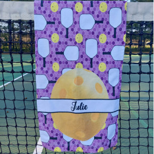 Pagaies de Pickleball Personnalisées violet et jau