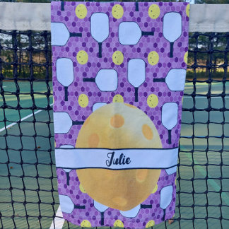 Pagaies de Pickleball Personnalisées violet et jau