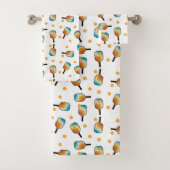 Pagaies de Pickleball Retro et Motif de Ball (En situation)