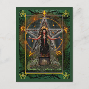 Pagan Briefkaart - Spellwever "Green ~ Earth"