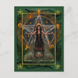 Pagan Briefkaart - Spellwever "Green ~ Earth"