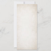 Pagan Celtic Antlers Automne Mariage Menu (Dos)