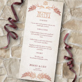 Pagan Celtic Antlers Automne Mariage Menu