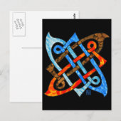 Pagan Celtic Knot Earth Air Fire Water Elements Briefkaart (Voorkant / Achterkant)