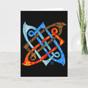 Pagan Celtic Knot Earth Air Fire Water Elements Kaart