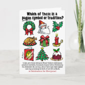 PAGAN CHRISTMAS - FEESTDAGEN KAART (Voorkant)