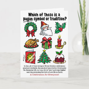 PAGAN CHRISTMAS - FEESTDAGEN KAART