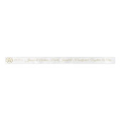 Pagan Handfasting Gold Pentacle Custom Wedding Lint (Voorkant)