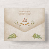 Pagan Handfasting Wedding All In One Uitnodiging (Achterkant)