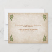 Pagan Handfasting Wedding Bedankkaart (Achterkant)