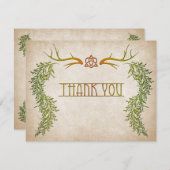 Pagan Handfasting Wedding Bedankkaart (Voorkant / Achterkant)