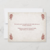 Pagan Handfasting Wedding Bedankkaart (Achterkant)