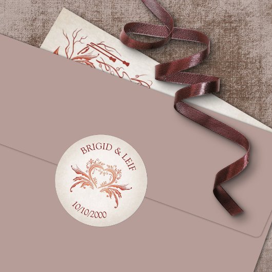 Pagan Handfasting Wedding Ronde Sticker