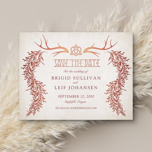 Pagan Handfasting Wedding Save The Date