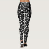Pagan Hares en Pentagrams Witchy Magical Wicca Leggings (Achterkant)