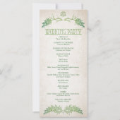 Pagan Keltische gewei bruiloft programma (Achterkant)