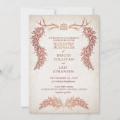 Pagan Keltische herfst gebladerte bruiloft Kaart (Voorkant)