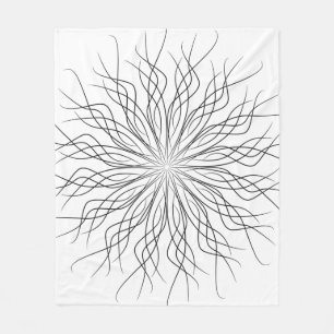Pagan mandala tattoo spiritueel fleece deken