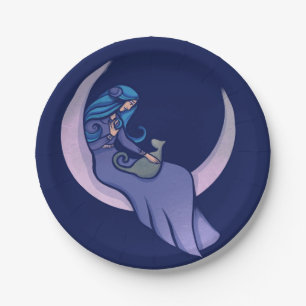 Pagan moon Goddess MoonChild Papieren Bordje
