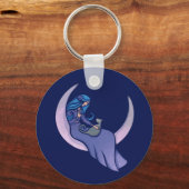Pagan moon Goddess MoonChild Sleutelhanger (Achterkant)