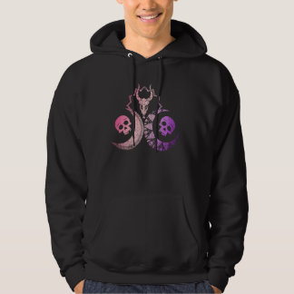 Pagan Occult Witchcraft Crescent Moon Skull Pastel Hoodie