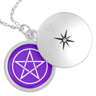 Pagan Pentacle Wiccan Collier Pentagram Locket