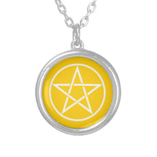 Pagan Pentacle Wiccan Collier Pentagram Pendentif