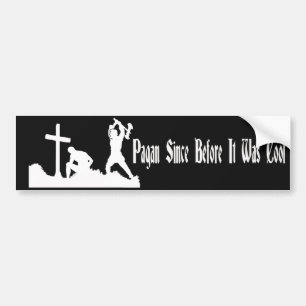 Pagan sinds voor het koud was bumpersticker