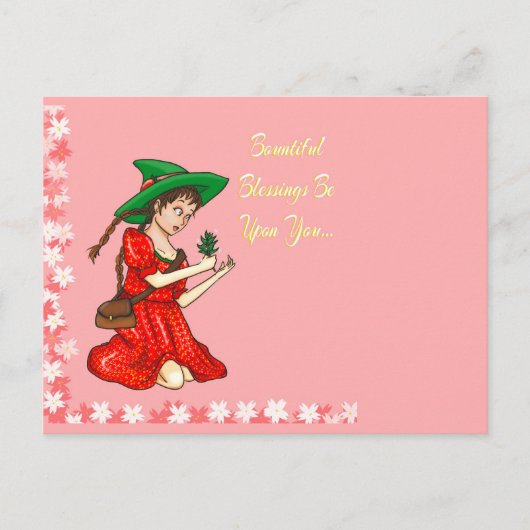 Pagan Spring Groeten Briefkaart (Voorkant)