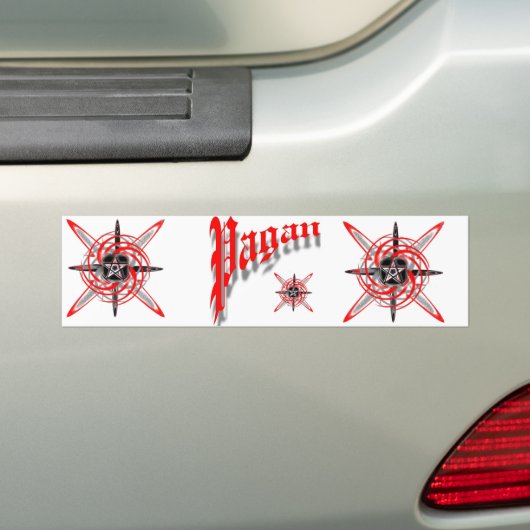 Pagan Star Bumpersticker (Op auto)