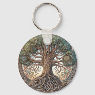 Pagan Tree of Life Sleutelhanger