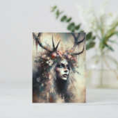 Pagan Vrouw Elen van de Wegen Briefkaart (Staand voorkant)