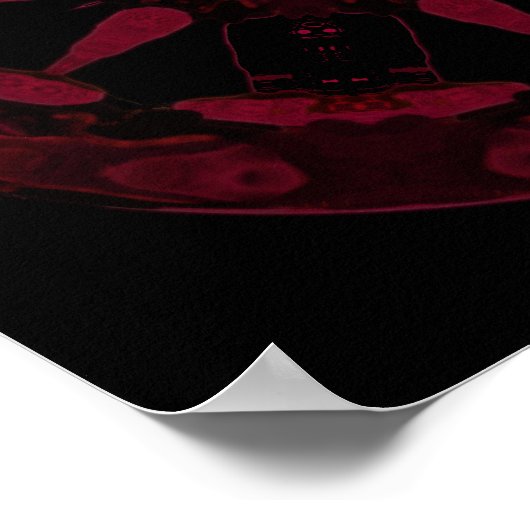 Pagan wheel v2 - pareidolia affiche motif (Coin)