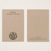 Pagan Wiccan Pentacle Bijoux à oreille Kraft (Devant & derrière)