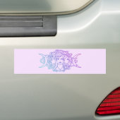 Pagan Wiccan Triple Moon Goddess Bumpersticker (Op auto)