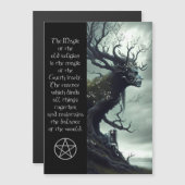 Pagan Witch magnetische kaart (Voorkant / Achterkant)