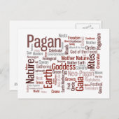 Pagan Words Briefkaart (Voorkant / Achterkant)