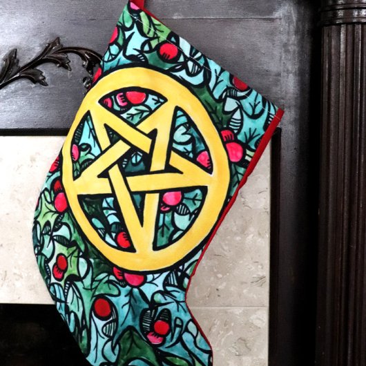 Pagan Yule Pentagram Kleine Kerstsok