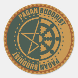 Paganboeddhist Ronde Sticker